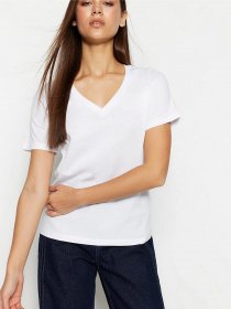 Футболка Trendyol модель TWOSS23TS00001/Beyaz Фото