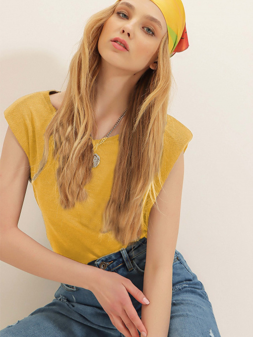 Блуза Trend Alacati Stili модель ALC-020-032-001-RV/Hardal Фото