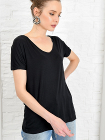 Набор футболок Trend Alacati Stili модель ALC-1045-2TKM/Siyah-Beyaz Фото