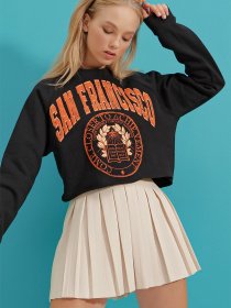 Свитшот Trend Alacati Stili модель ALC-774-002/Siyah Фото