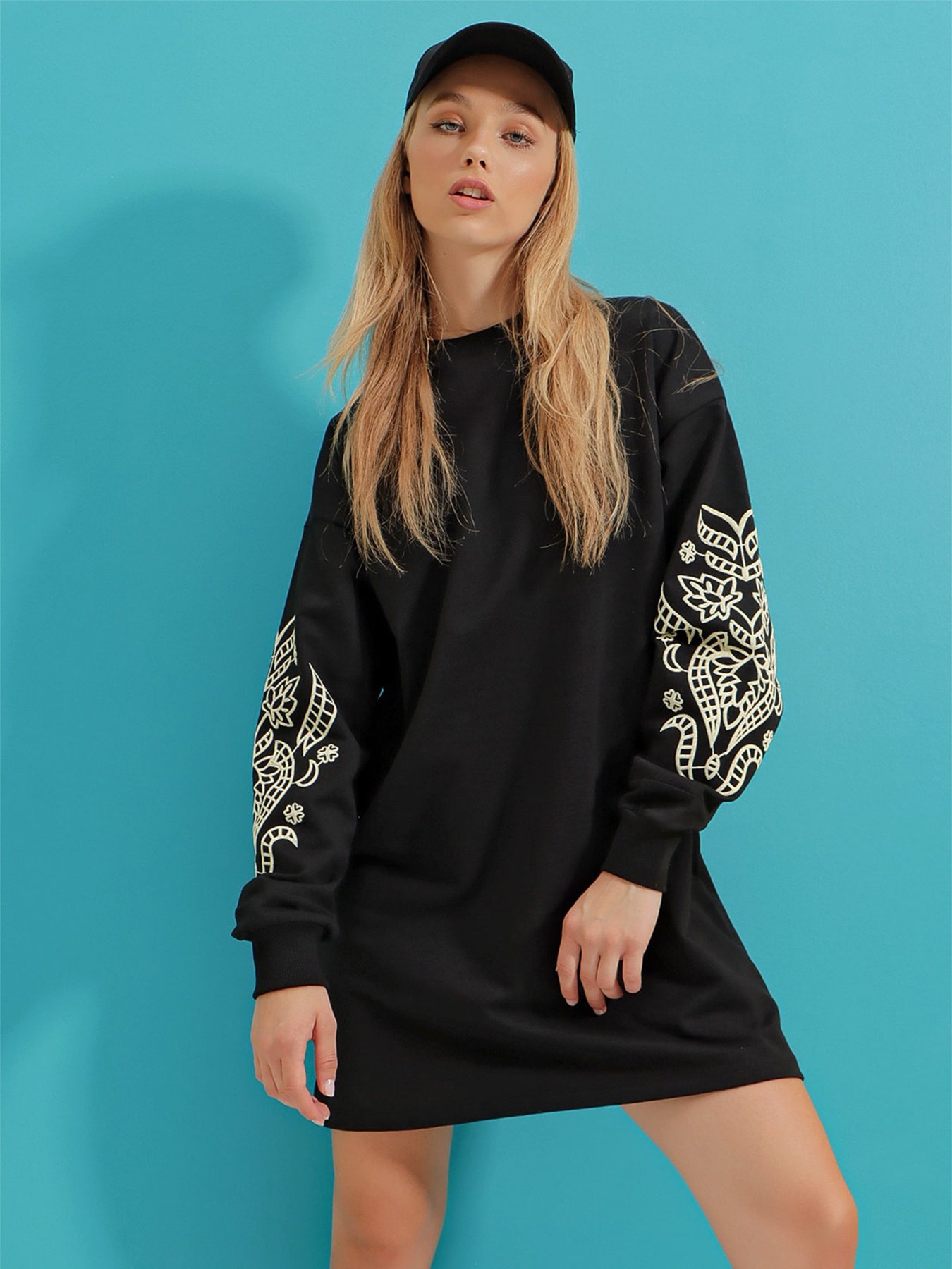 Платье мини Trend Alacati Stili модель ALC-X3095/Siyah Фото