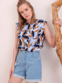 Шорти джинсові Trend Alacati Stili Модель ALC-X5938/Acik Mavi Фото