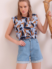 Джинсовые шорты Trend Alacati Stili модель ALC-X5938/Acik Mavi Фото