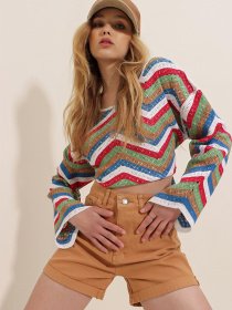 Джинсові шорти Trend Alacati Stili модель ALC-X5938/Camel Фото