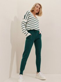 Повсякденний костюм Trend Alacati Stili модель ALC-X7454/Yesil Фото