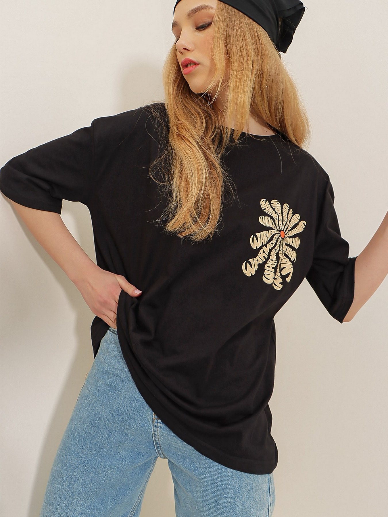 Футболка Trend Alacati Stili модель ALC-X7978/Siyah Фото