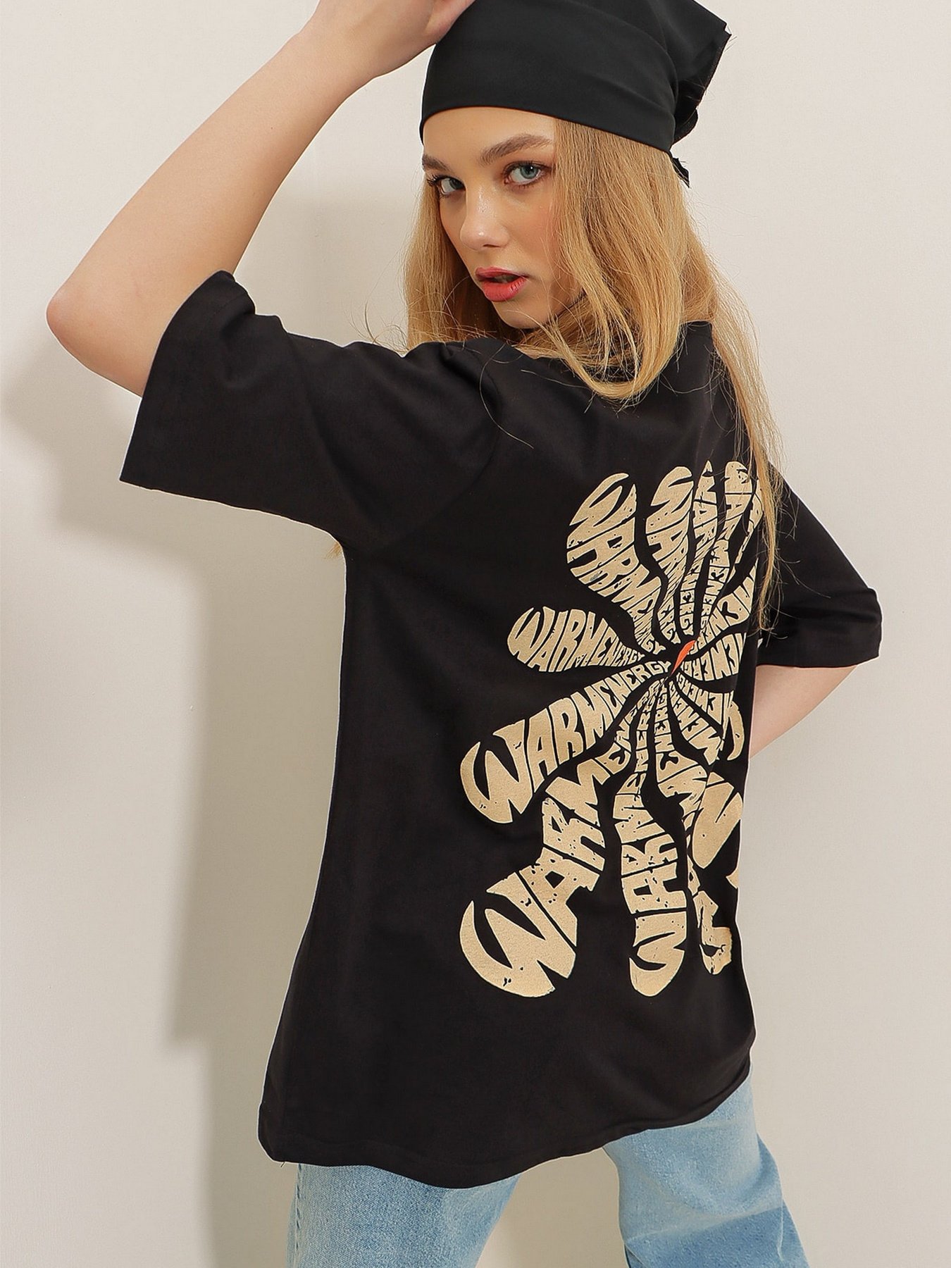 Футболка Trend Alacati Stili модель ALC-X7978/Siyah Фото