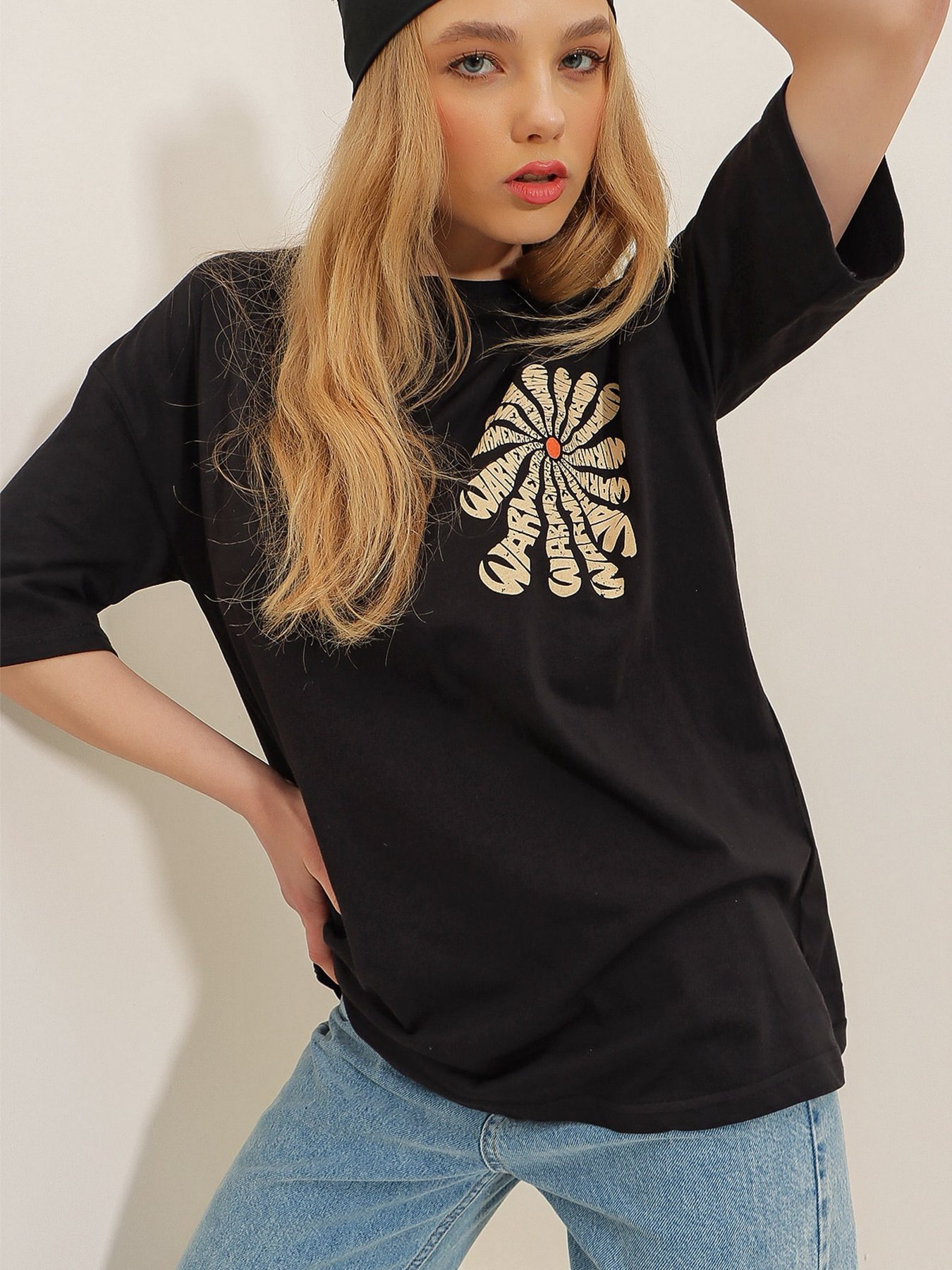 Футболка Trend Alacati Stili модель ALC-X7978/Siyah Фото