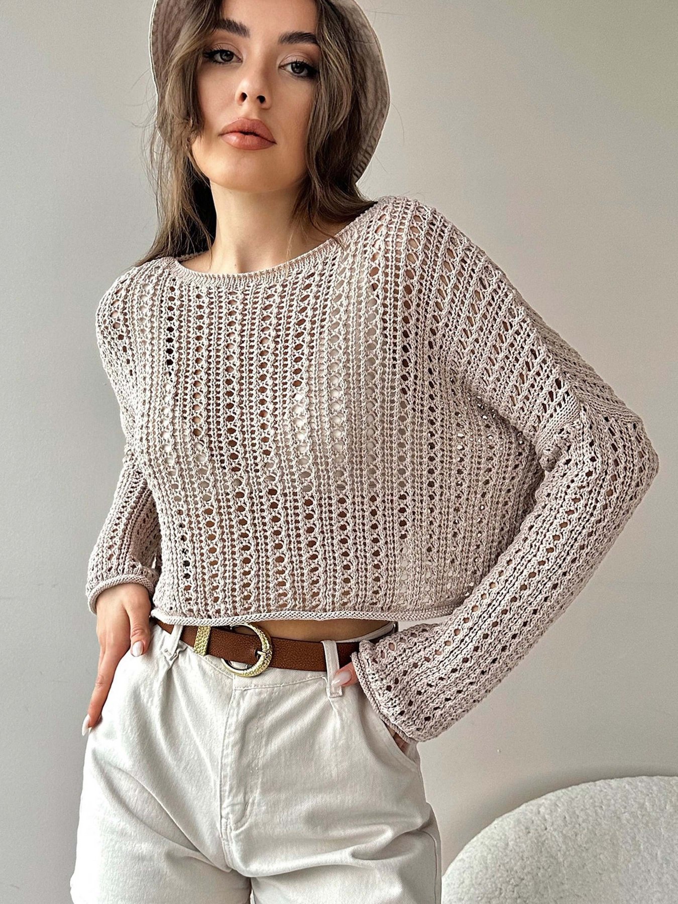 Блуза Trend Alacati Stili модель ALC-X9960/Kum Beji Блуза Trend Alacati Stili модель ALC-X9960/Kum Beji Фото