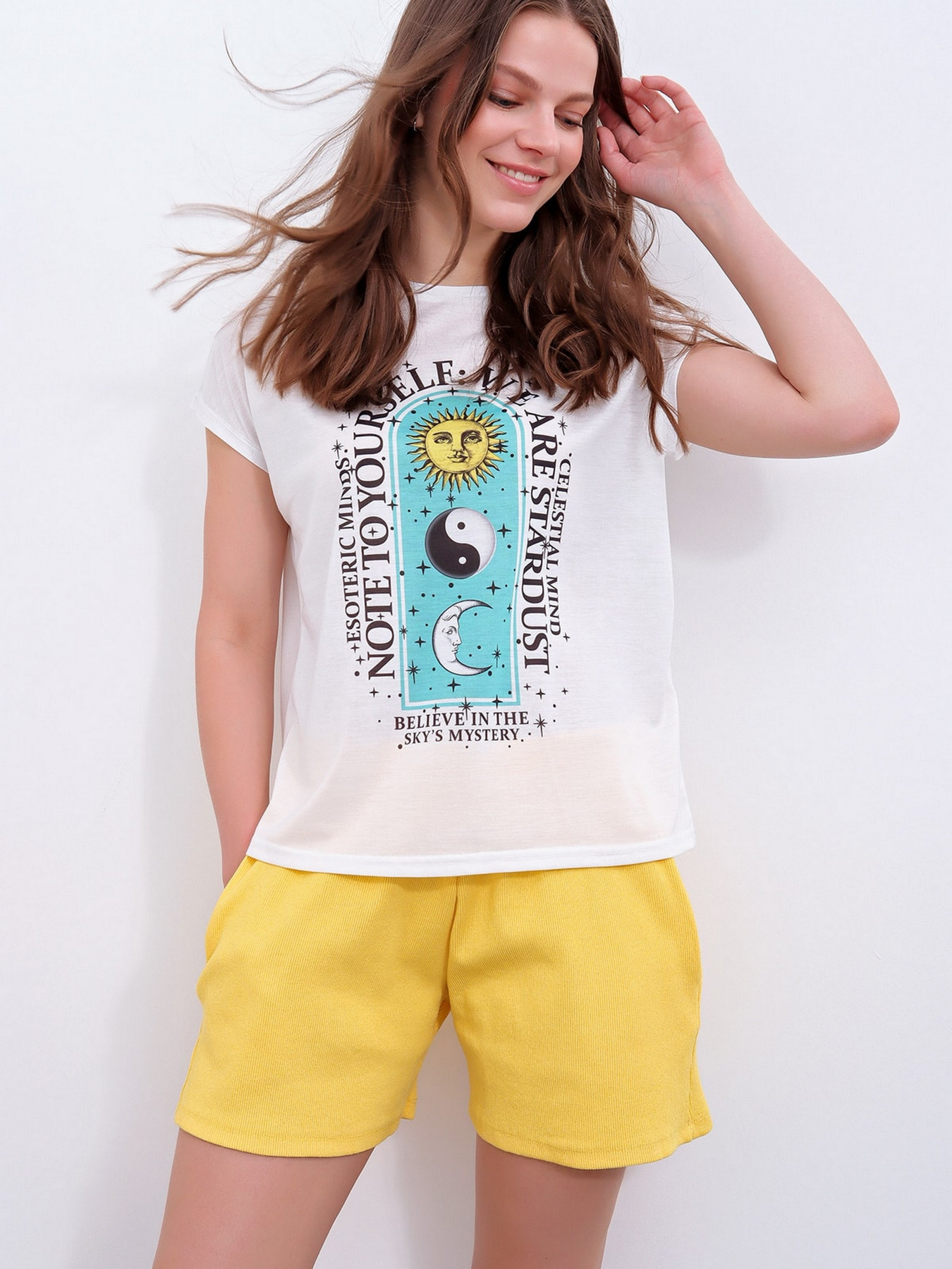 Футболка Trend Alacati Stili модель MDA-1175/Beyaz Фото