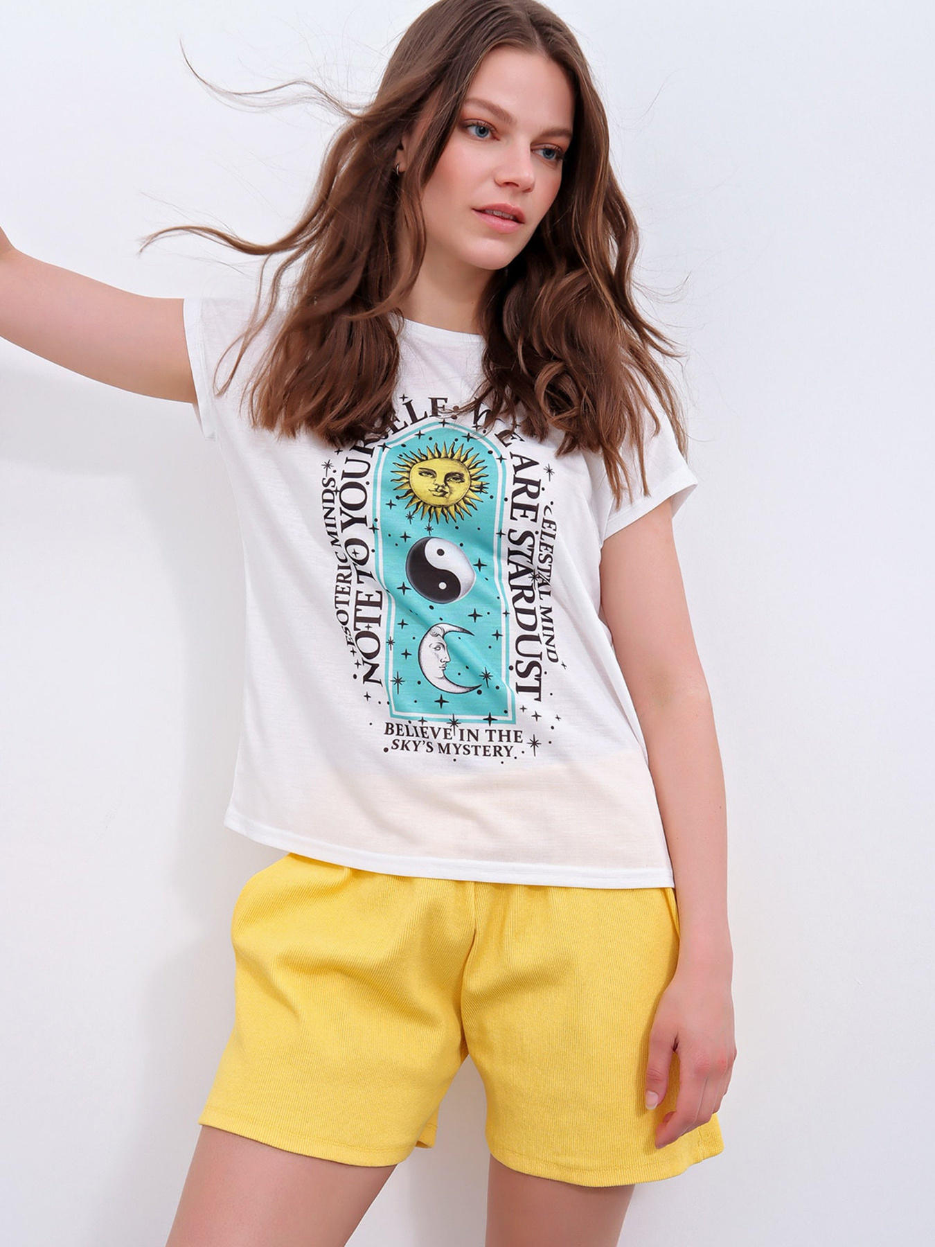 Футболка Trend Alacati Stili модель MDA-1175/Beyaz Фото