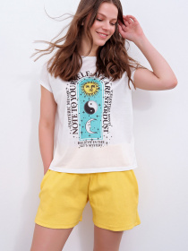 Футболка Trend Alacati Stili модель MDA-1175/Beyaz Фото