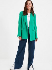 Широкі джинси Trendyol модель TCTAW22JE0340/Mavi Фото