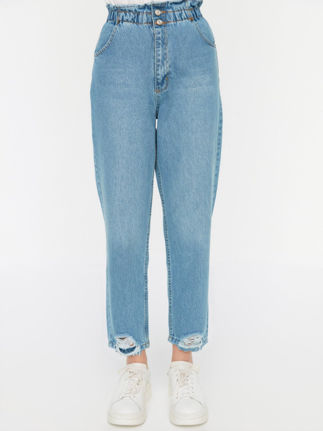 Прямі джинси Trendyol модель TCTSS21JE0603/Indigo Фото