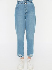 Прямі джинси Trendyol модель TCTSS21JE0603/Indigo Фото