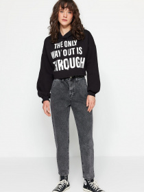 Джинсы мом Trendyol модель TCTSS22JE0048/Antrasit Фото