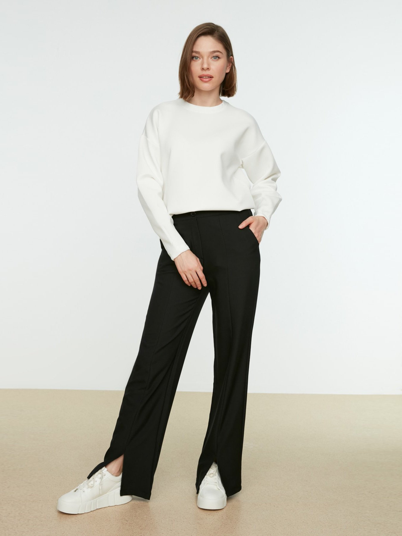 Палаццо Trendyol модель TCTSS22PL0367/Siyah Фото