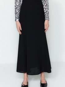 Юбка макси Trendyol модель TCTSS23EE00005/Siyah Фото