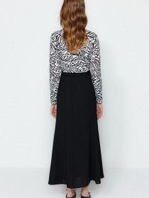 Юбка макси Trendyol модель TCTSS23EE00005/Siyah Фото