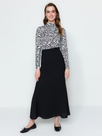 Спідниця максі Trendyol модель TCTSS23EE00005/Siyah Фото