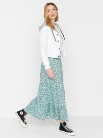 Юбка макси Trendyol модель TCTSS23EE00008/Yesil Фото