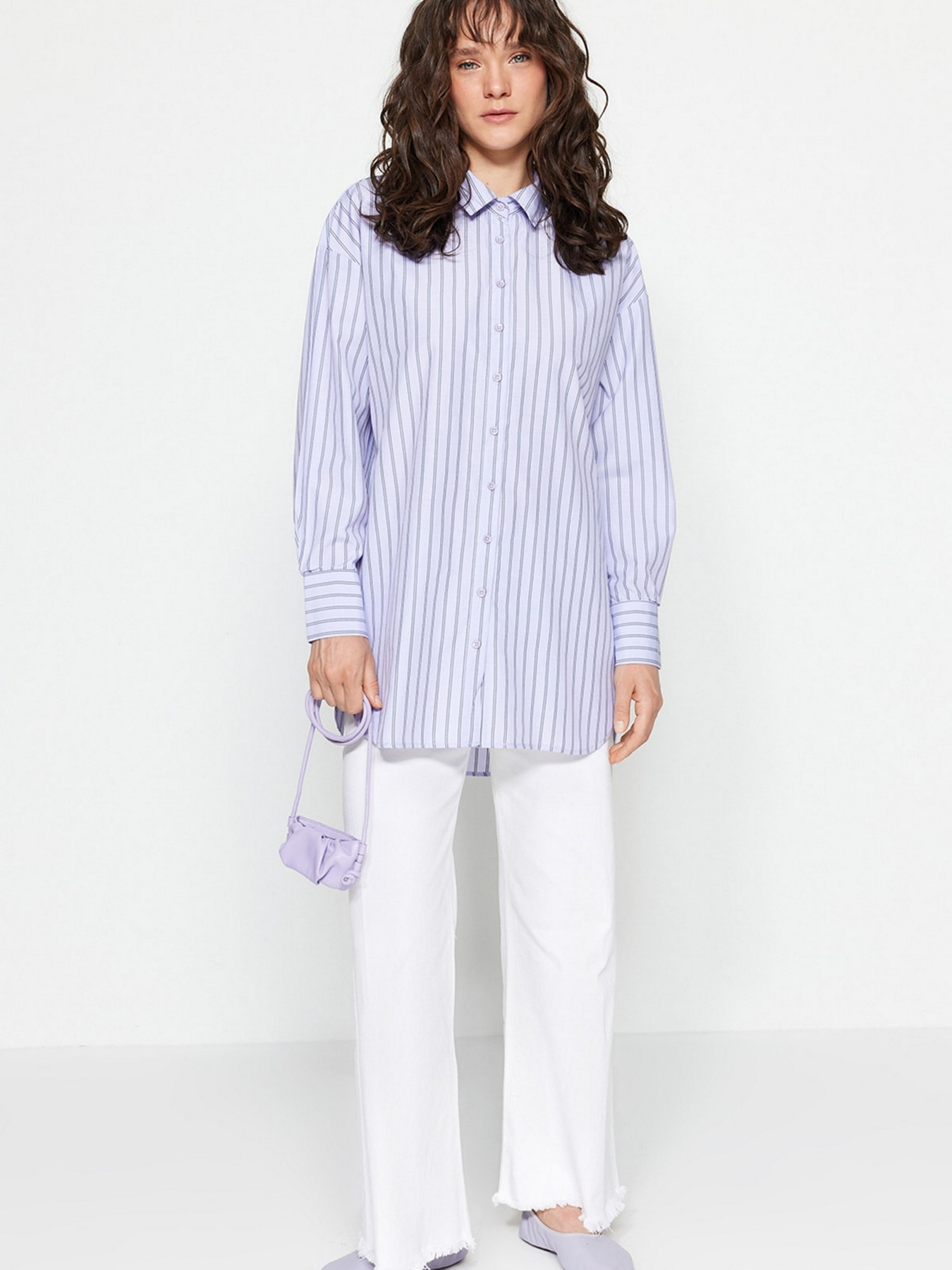 Сорочка Trendyol модель TCTSS23TG00004/Lila Фото
