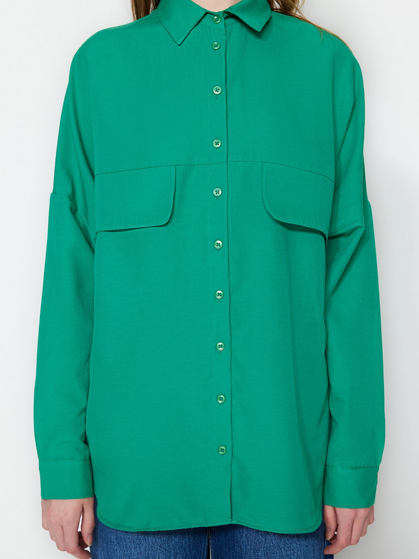 Сорочка Trendyol модель TCTSS23TG00005/Yesil Фото