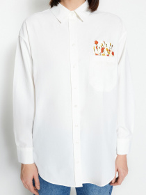 Сорочка Trendyol модель TCTSS23TG00009/Ekru Фото