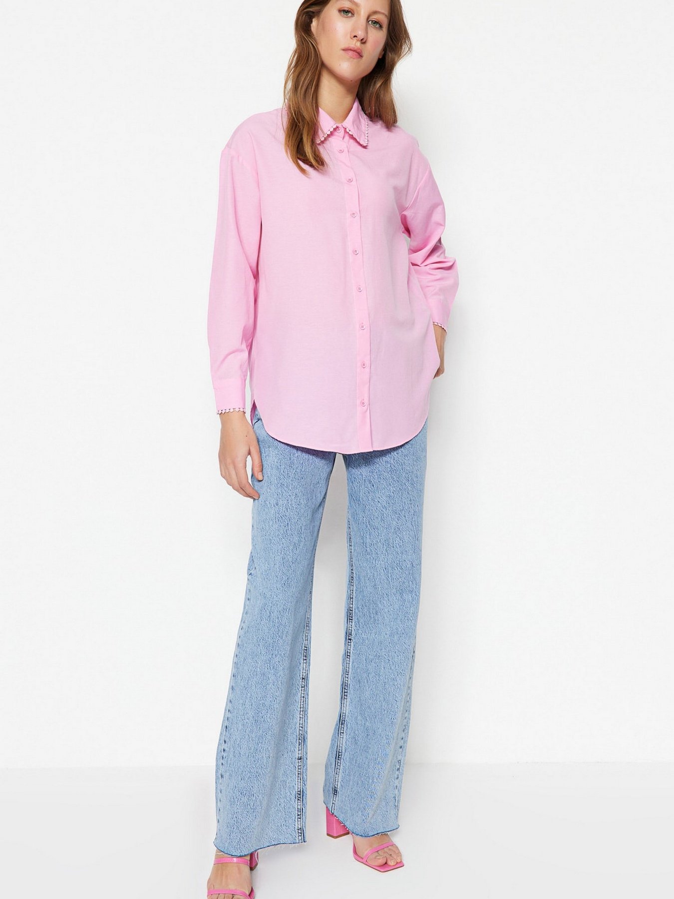 Сорочка Trendyol модель TCTSS23TG00044/Pembe Фото