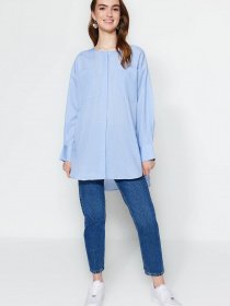 Рубашка Trendyol модель TCTSS23TG00055/Mavi Фото