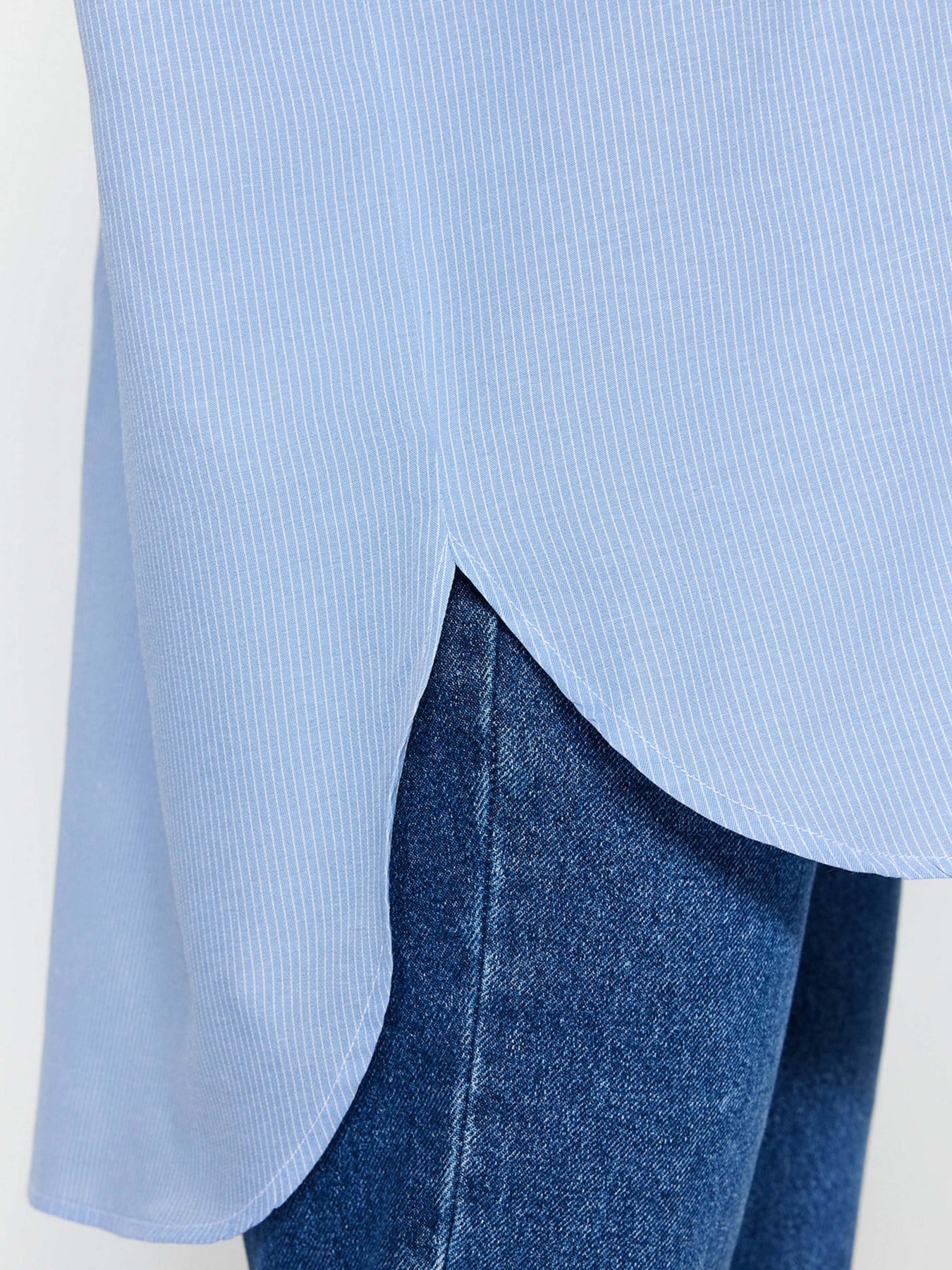 Сорочка повсякденна Trendyol модель TCTSS23TG00055/Mavi Фото