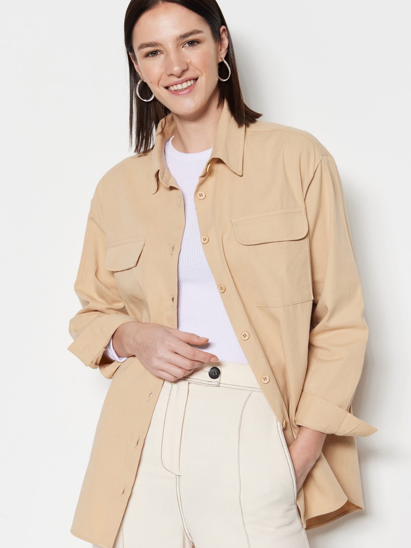 Сорочка повсякденна Trendyol модель TCTSS23TG00060/Vizon Фото