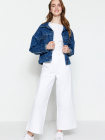 Брюки палаццо Trendyol модель TCTSS23TP00002/Beyaz Фото