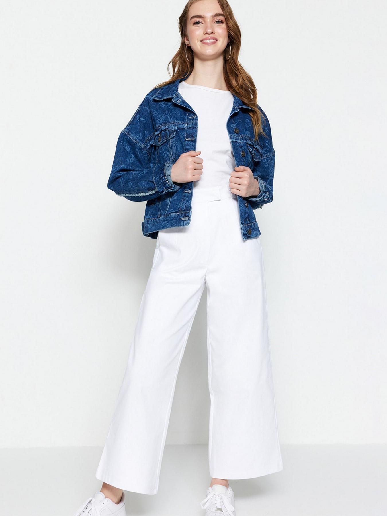 Палаццо Trendyol модель TCTSS23TP00002/Beyaz Фото