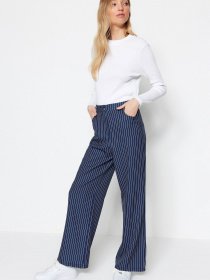 Брюки повседневные Trendyol модель TCTSS23TP00022/Lacivert Фото