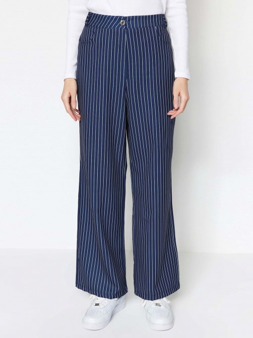 Повсякденні штани Trendyol модель TCTSS23TP00022/Lacivert Фото