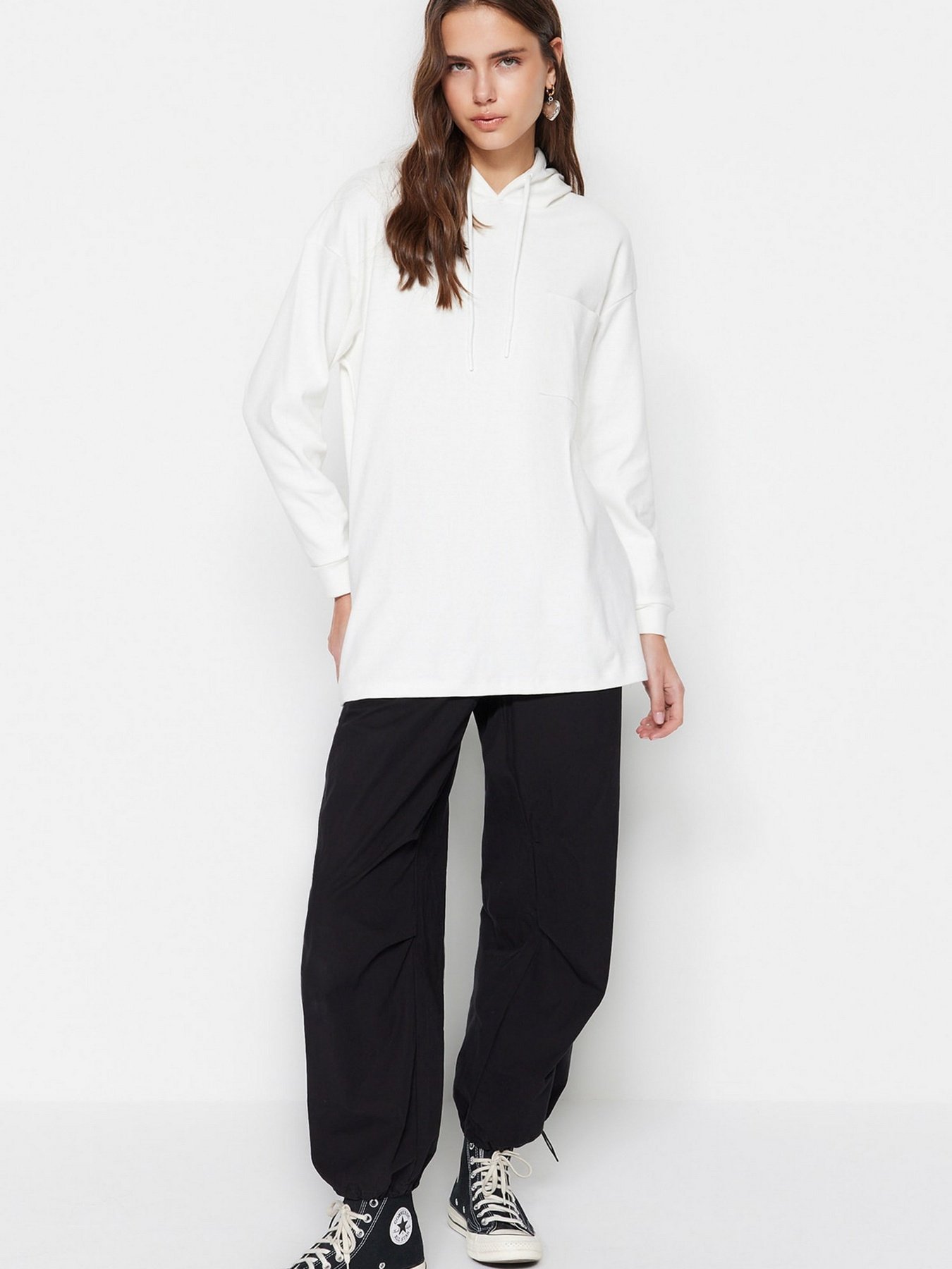 Худи Trendyol модель TCTSS23TW00006/Ekru Фото