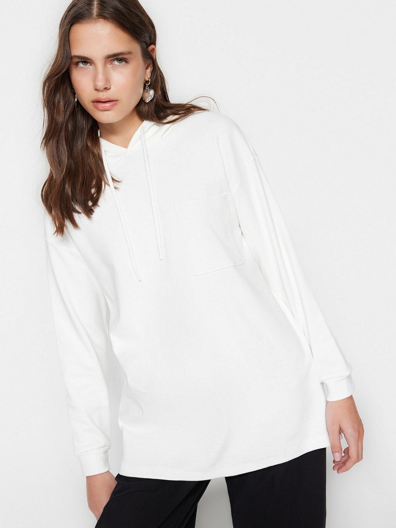 Худи Trendyol модель TCTSS23TW00006/Ekru Фото