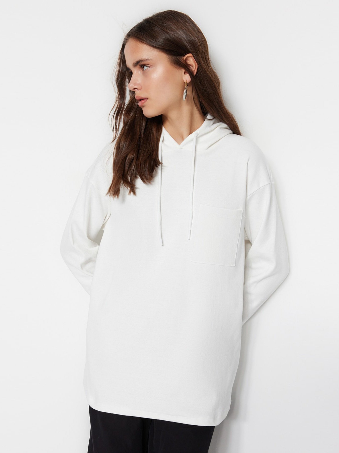 Худи Trendyol модель TCTSS23TW00006/Ekru Фото