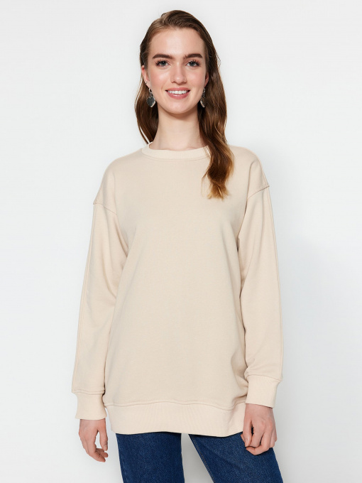 Світшот Trendyol модель TCTSS23TW00033/Bej Фото