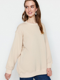 Свитшот Trendyol модель TCTSS23TW00033/Bej Фото