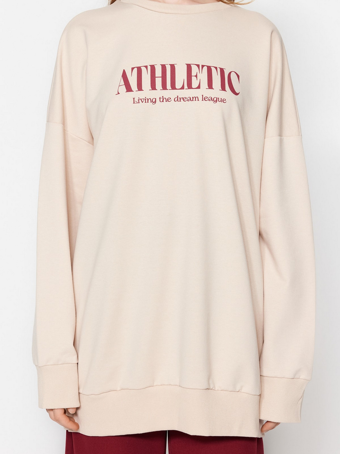 Світшот Trendyol модель TCTSS23TW00053/Bej Фото