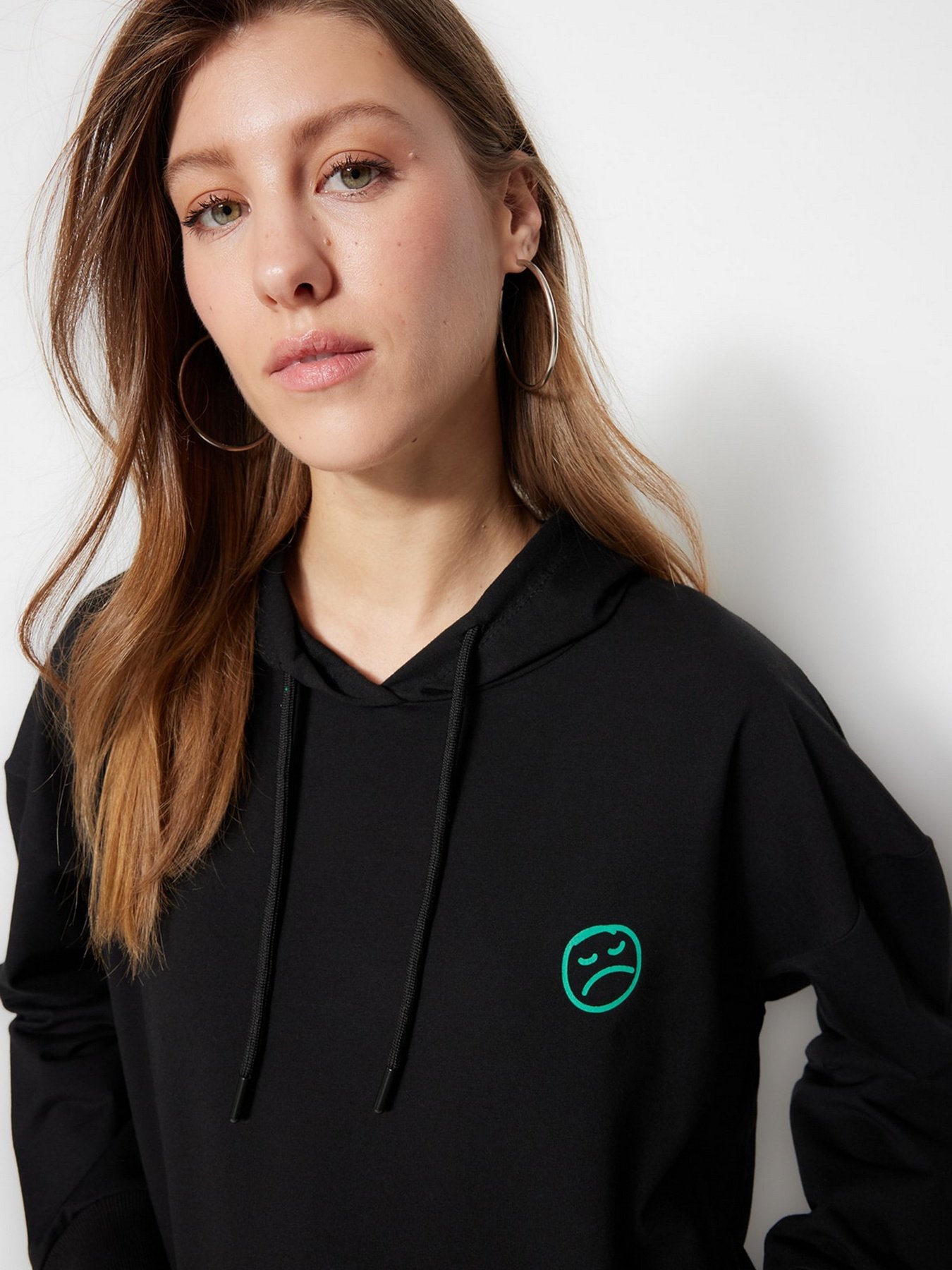 Худи Trendyol модель TCTSS23TW00083/Siyah Фото