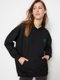 Худі Trendyol модель TCTSS23TW00083/Siyah Фото