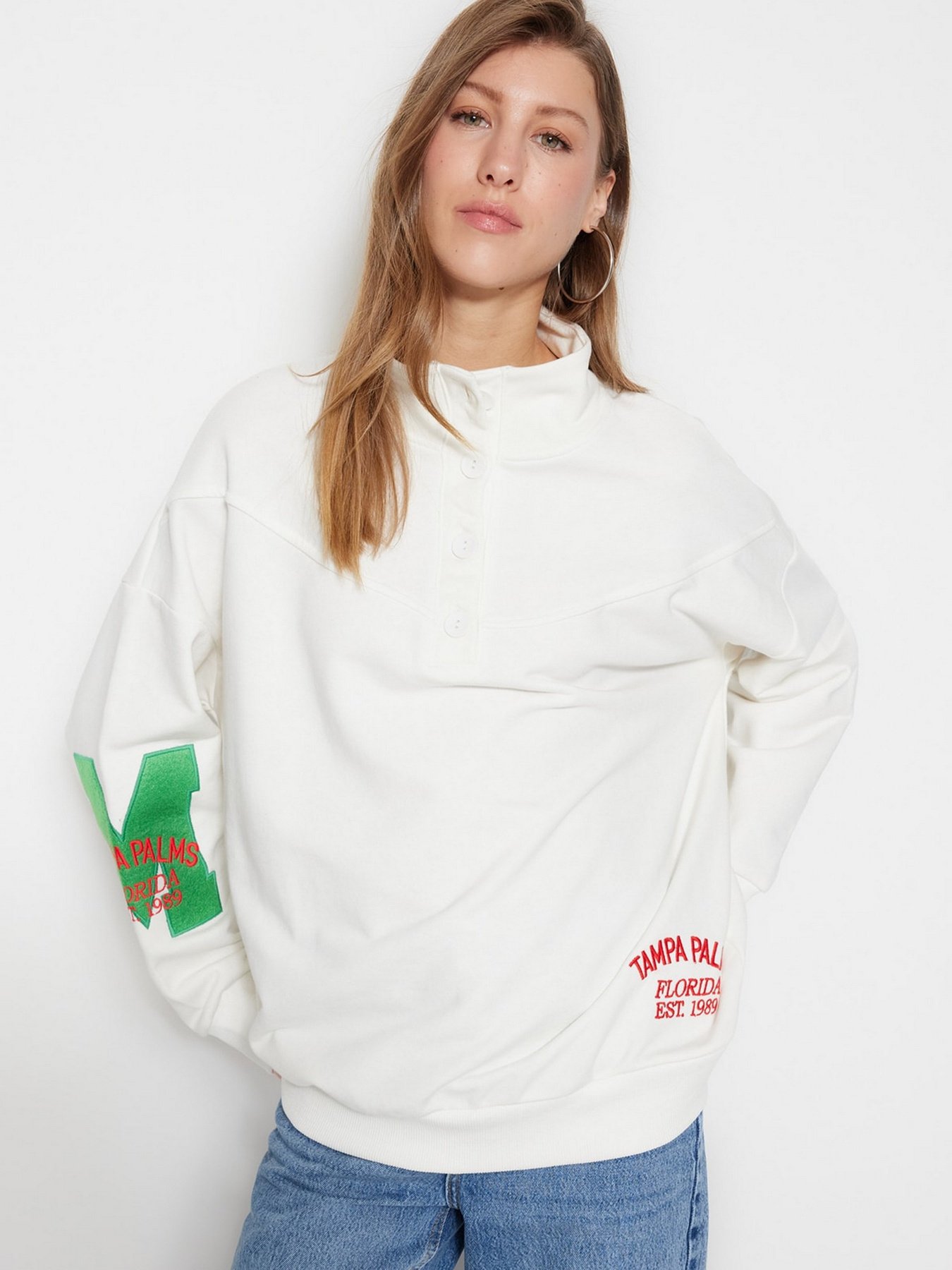 Кофта Trendyol модель TCTSS23TW00090/Ekru Фото