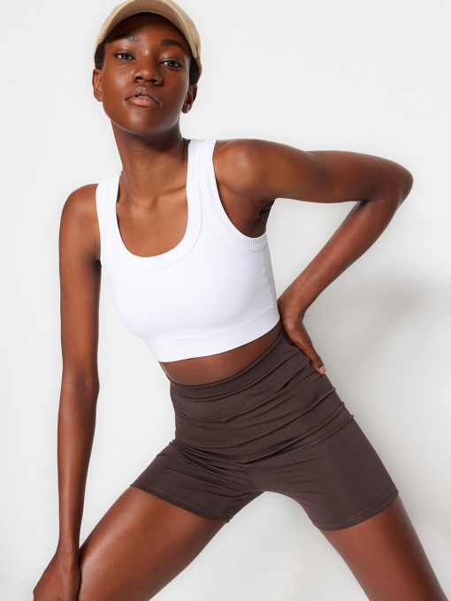 Топ спортивный Trendyol модель THMSS23SS00005/Beyaz Фото