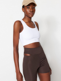 Спортивний топ Trendyol модель THMSS23SS00005/Beyaz Спортивний топ Trendyol модель THMSS23SS00005/Beyaz Фото