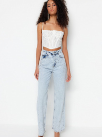 Топ Trendyol модель TPRAW23BS00062/Ekru Фото