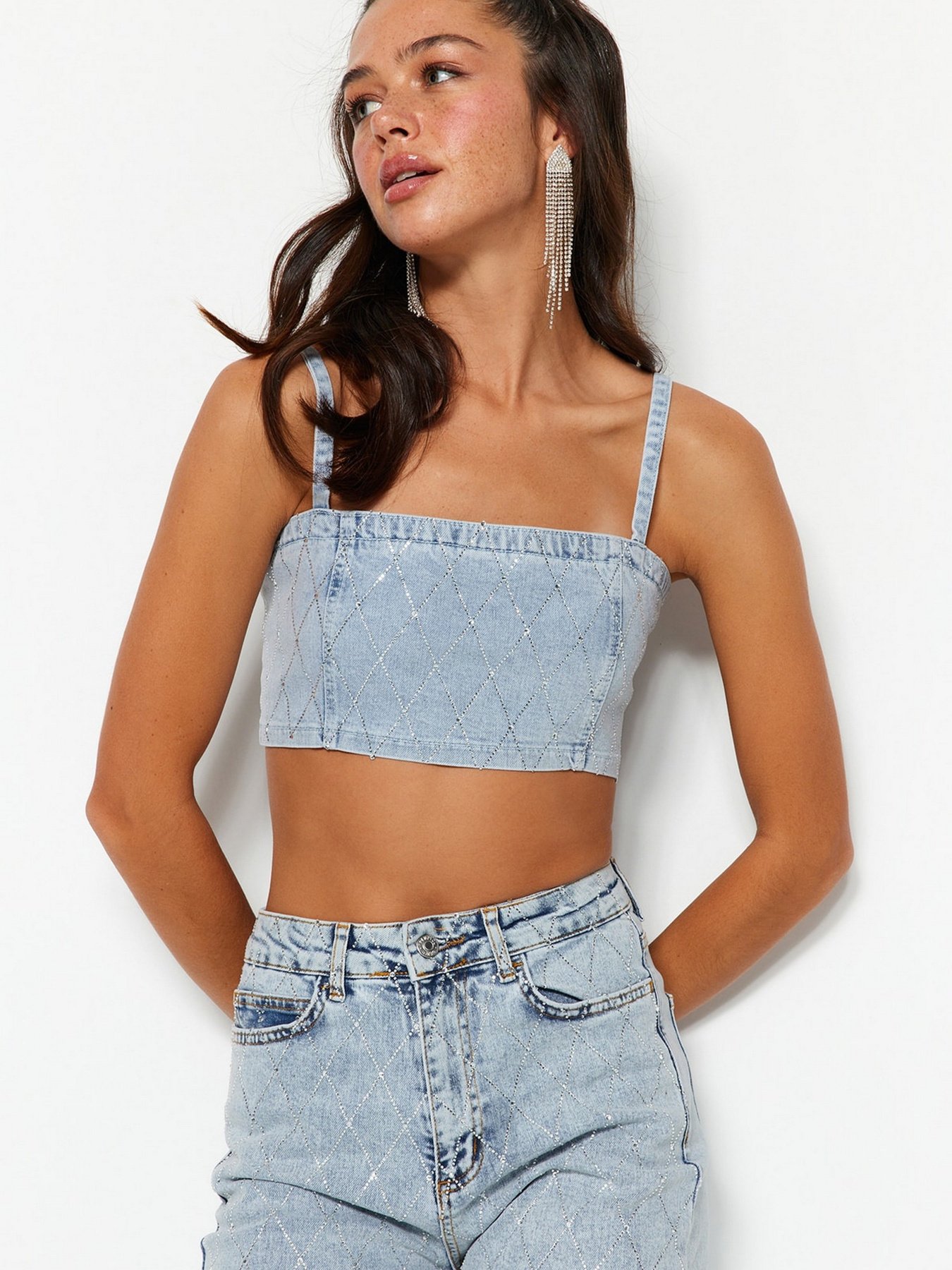 Топ Trendyol модель TPRSS23BS00116/Mavi Топ Trendyol модель TPRSS23BS00116/Mavi Фото