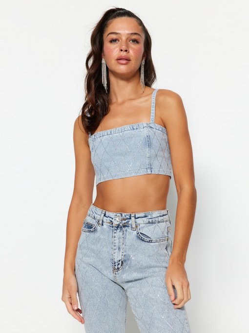 Топ Trendyol модель TPRSS23BS00116/Mavi Фото